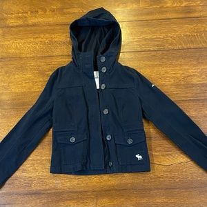 Abercrombie kids navy hooded jacket